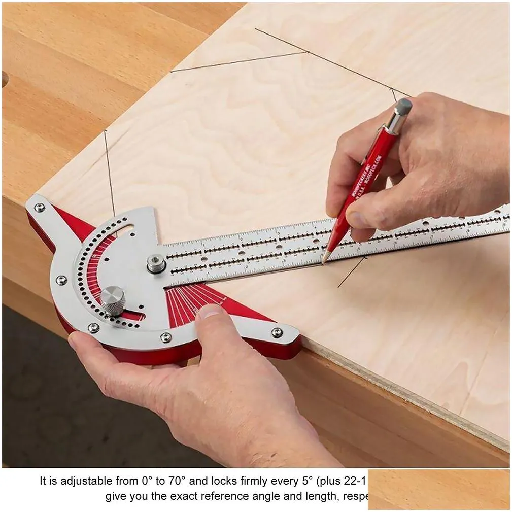 ttype woodworkers edge rule protractor woodworking ruler angle measure stainless steel carpentry layout carpenter tools 1pcs