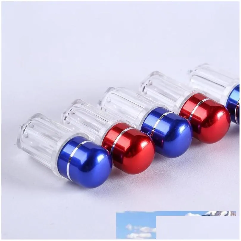 2ml mini clear plasitc bottle with metal cap small 1pcs box case tube container