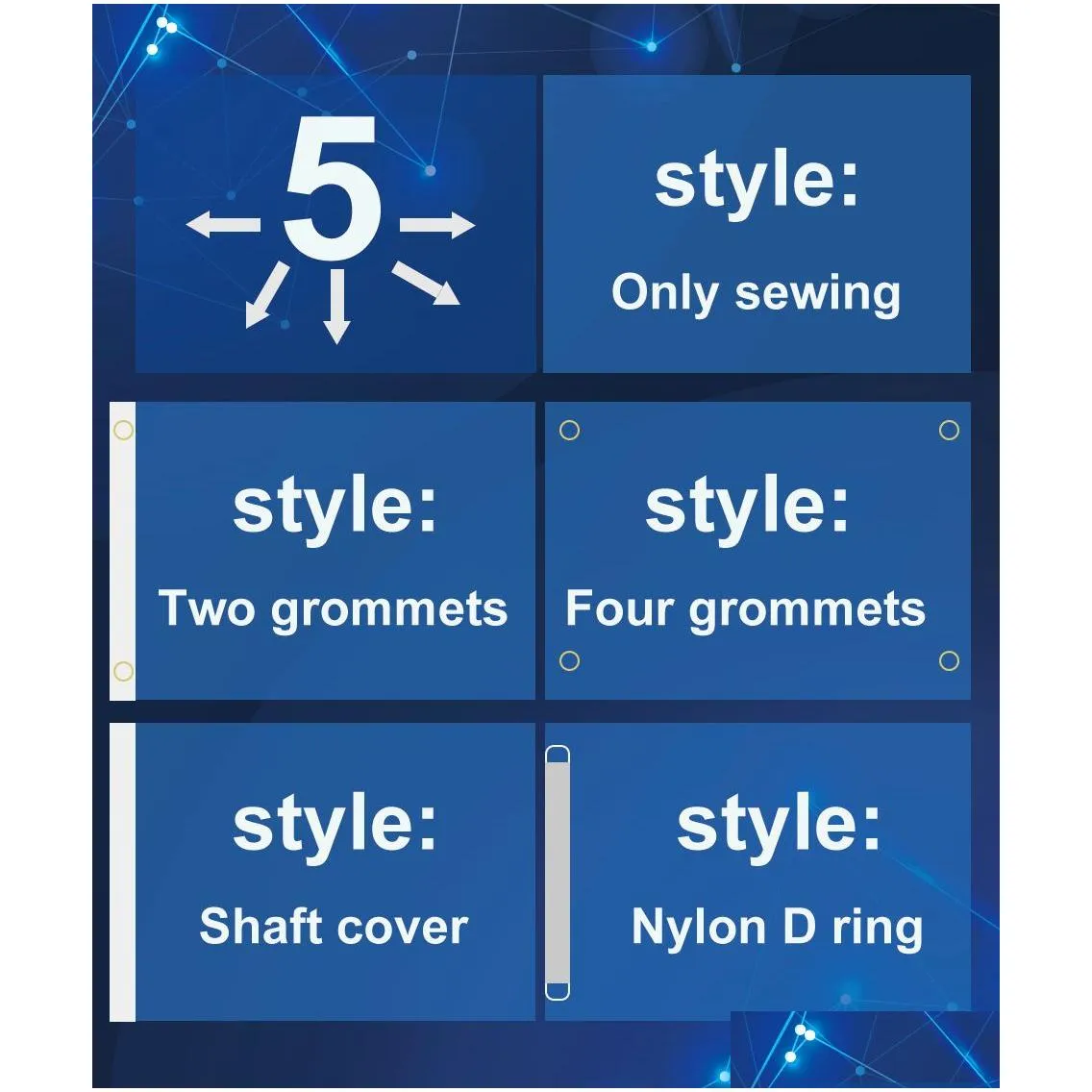 Real Estate Pennant Flags Middle Finger 3X5Ft 100D Polyester Banners