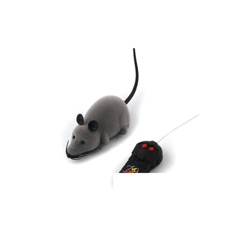 wireless remote control mouse electronic rc mice toy pets cat toy mouse for kids toys