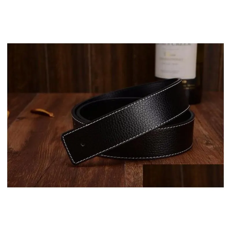 new designer fashion mens business belts luxury ceinture smooth gold silver buckle genuine leather belts for men waist belt