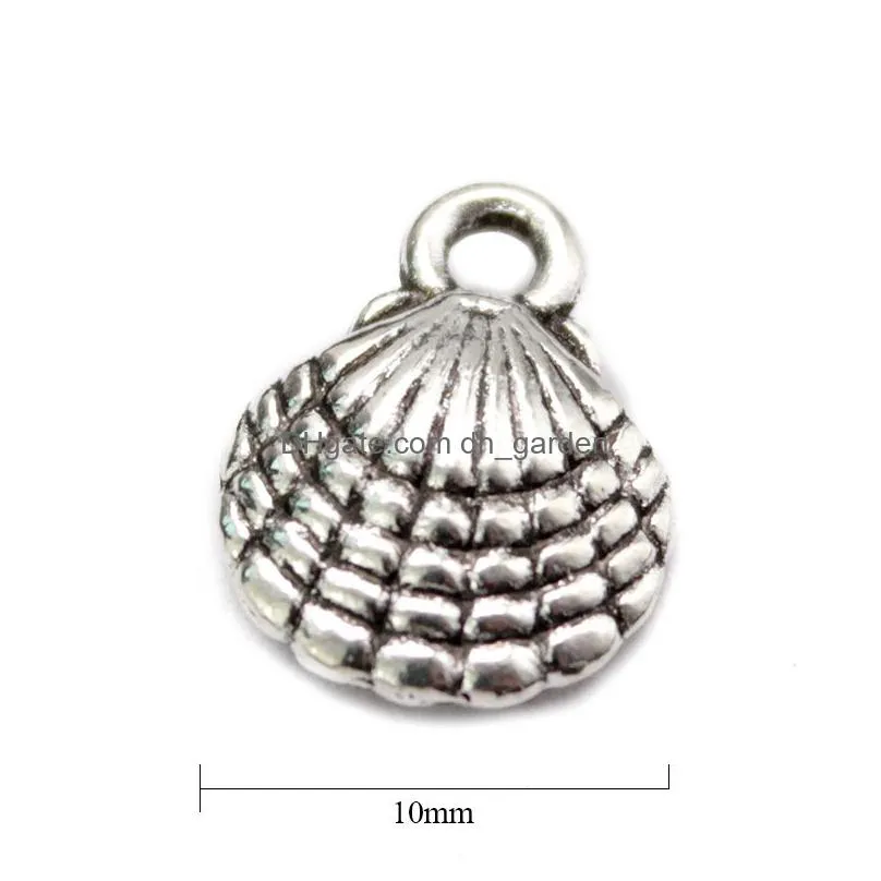 ocean small cute animal conch shell starfish pendants charms for jewelry making retro accessories cheap items diy fashion jewelry