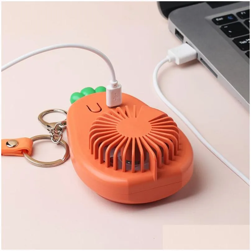 mini fan usb rechargeable portable hand fan lazy temporary travel shopping cooling air cooler with key chain