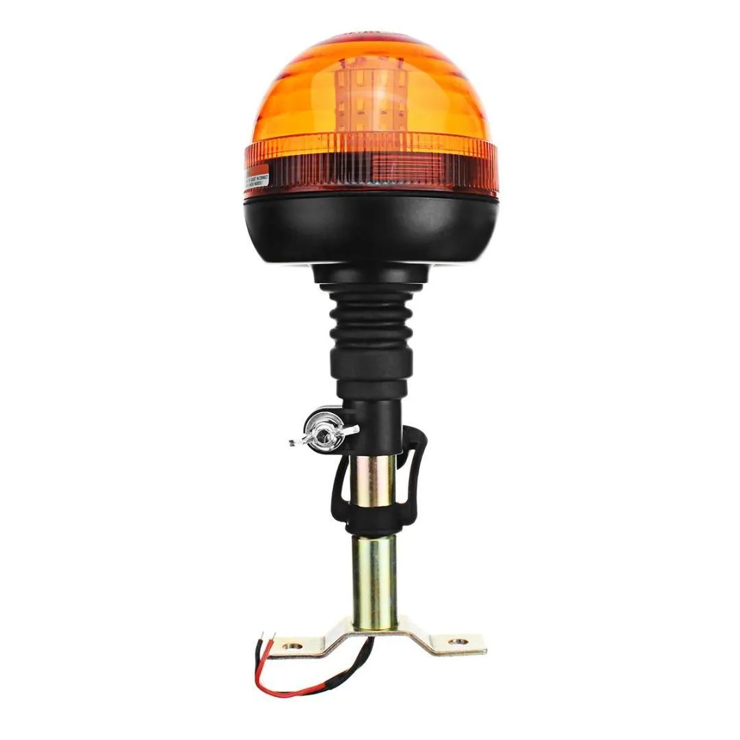 beacon mount bracket din pole rotating flashing beacon flexible stem tractor mount mounting light