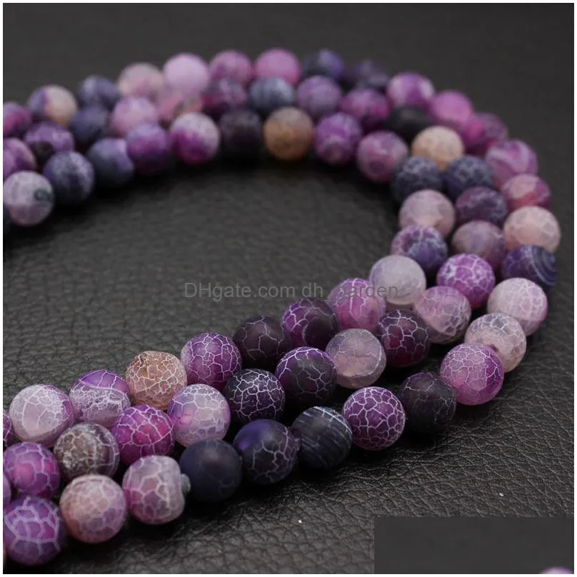 new fashion purple agate stone loose beads pick size 4.6.8.10 mm high quality strand bead natural stone charms handmade diy stretch