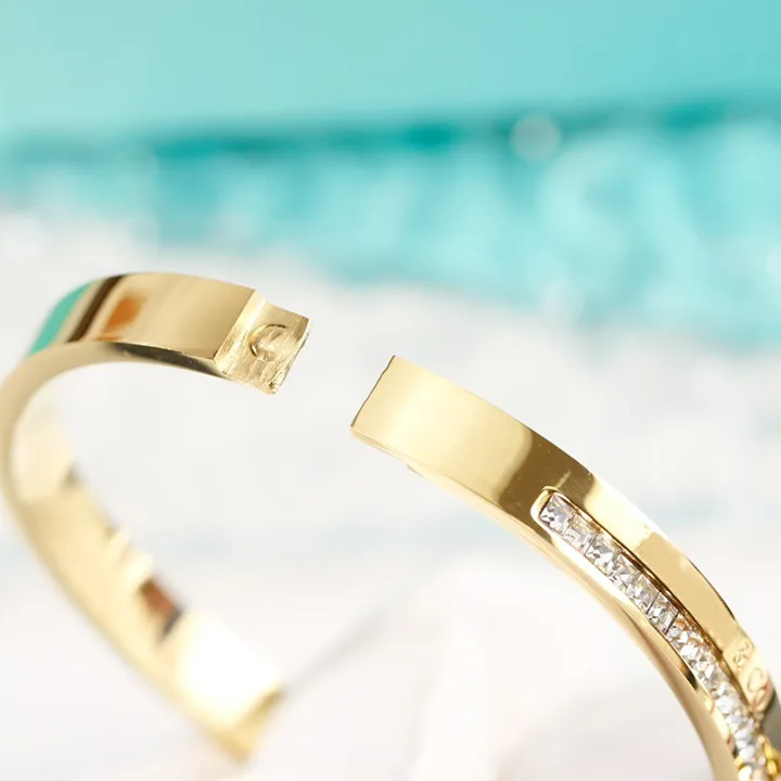 Tiffanlies Tiffanybead bracelet Chain Luxury Designers Gold Bracelet For Women Love Stamp Engraving Letter Bracelet Fashion Elegant Jewelry Birthday Gift 952