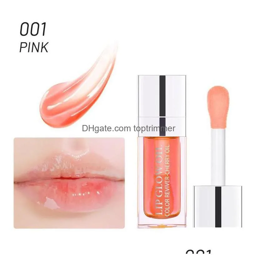 lip gloss clear fashion 6ml crystal jelly moisturizing oil plum y plump glow tinted plumper lips makeuplip