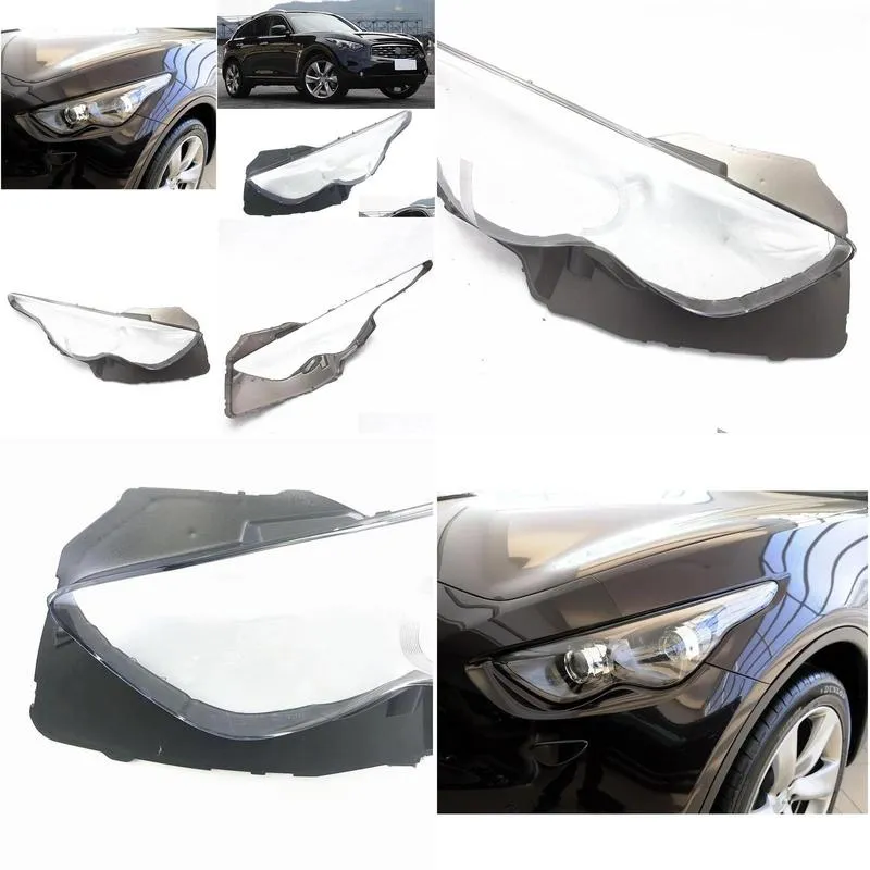 other lighting system light caps for infiniti fx35 fx50 2009 2010 2011 2012 2013 car headlight cover transparent lampshade lamp case glass