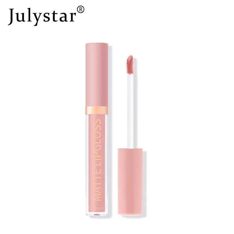 Julystar Sexy Matte Lip Gloss Waterproof Velvet Liquid Lipstick Long Lasting Non-stick Cup Lipgloss Makeup for Women Cosmetics