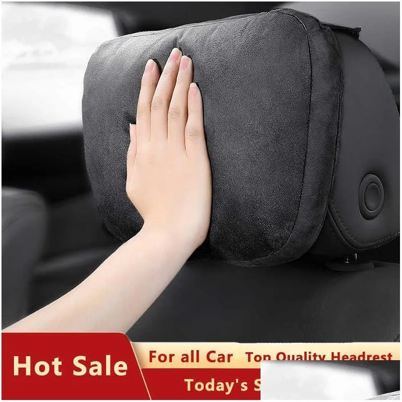 top quality car headrest neck support seat /  design s class soft universal adjustable car pillow neck rest cushion