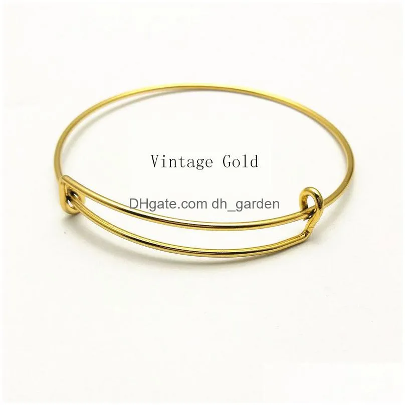 expandable wire blank bracelet bangle for handmade jewelry diy adjustable bracelets making accessories