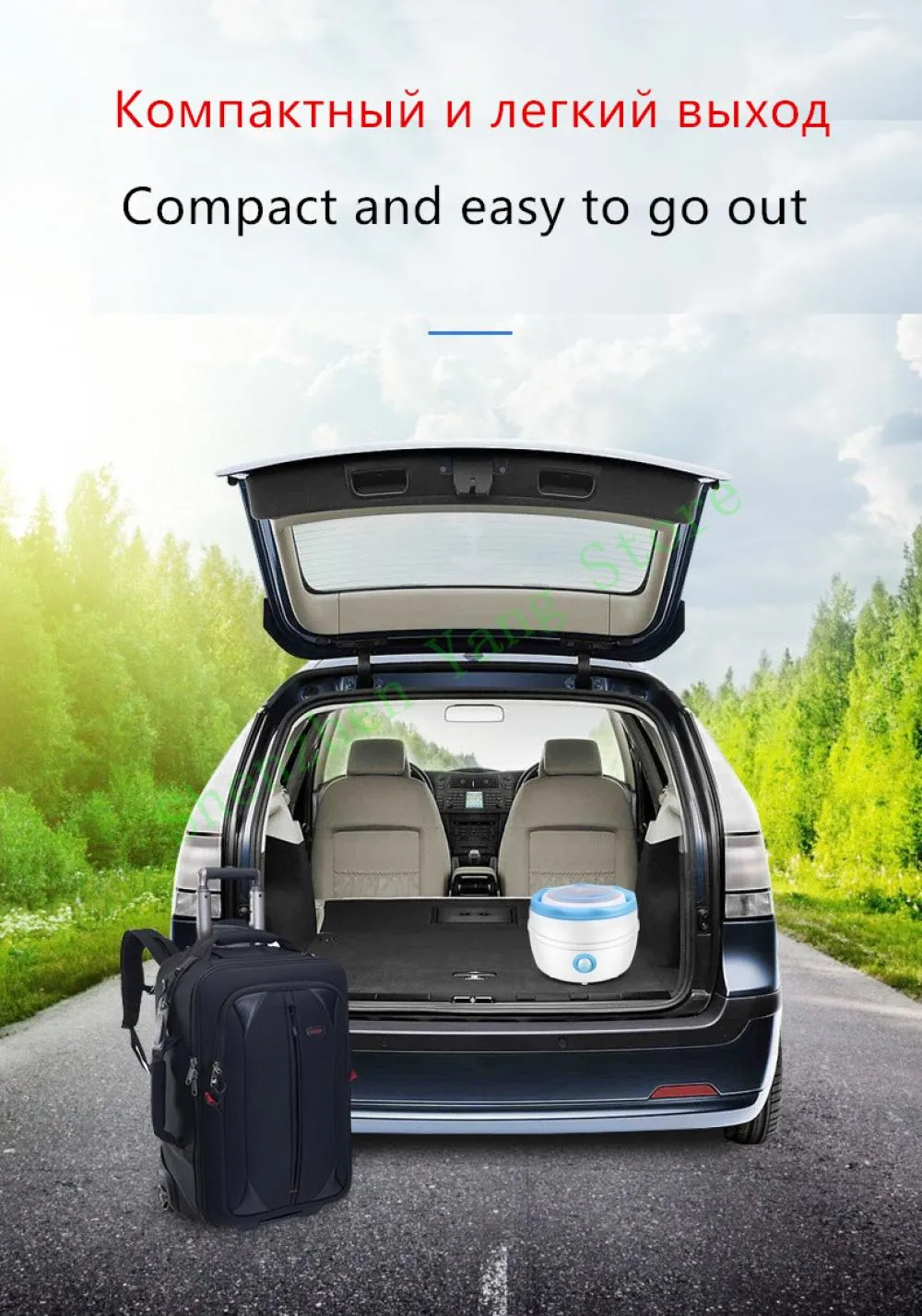 Machines 220V Semiautomatic Foldable Electric Washing Machine Mini