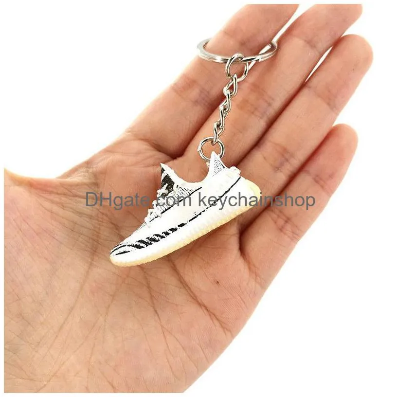 brand sport shoe keychain fashion party sneaker key chain color creative pendant 3d key ring