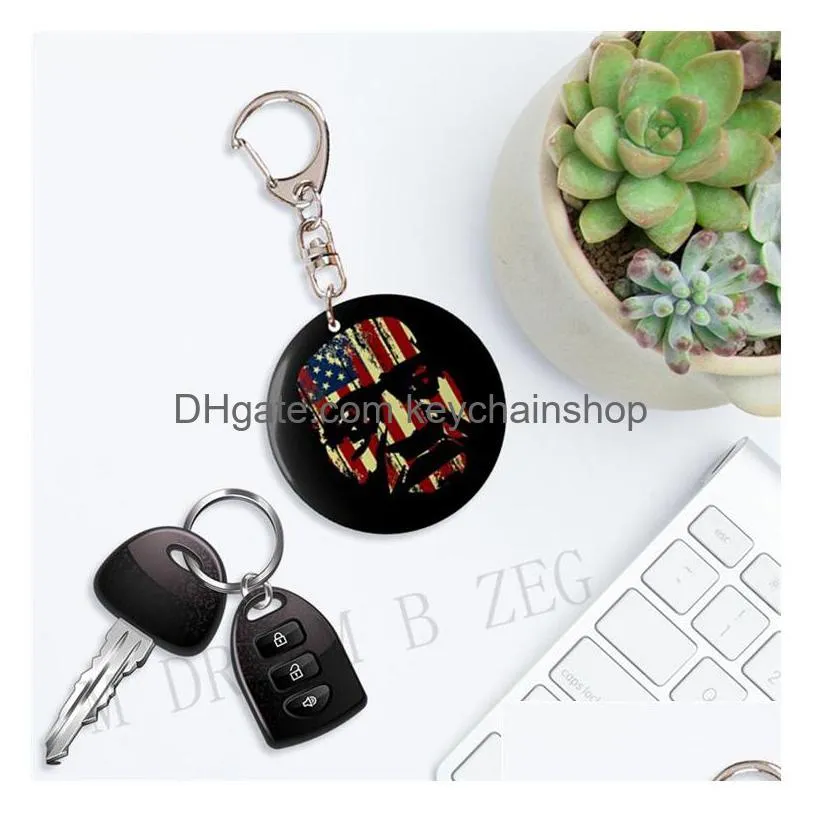 newest i cant breathe keychain car key ring black lives matter letter printed acrylic pendant key chain metal key ring party favor