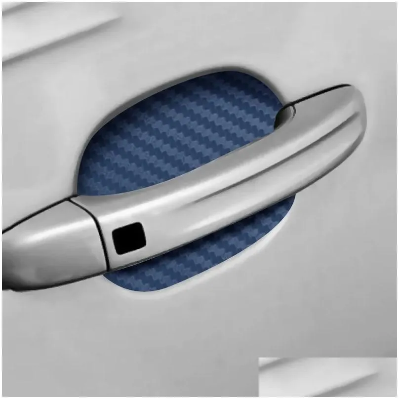 4pcs car door sticker scratches resistant cover auto handle protection film exterior accessory