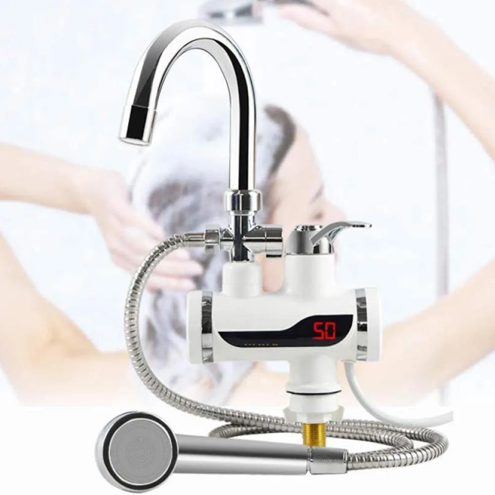 Electric Hot Water Heater Water Heater Faucet for Home Bathroom 110V