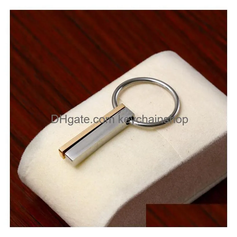 party favor stainless steel keychain key chain pendant with gift box