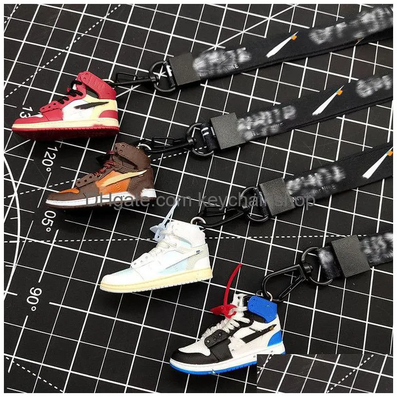 brand sport shoe model key chain party basketball shoes woven belt keychain trend handmade pendant