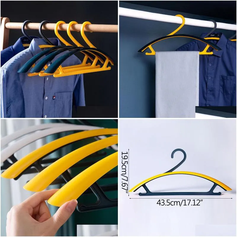 hangers racks 1pc antislip widening hanger drying rack plastic shelf room organization closet organizers for clothes storage