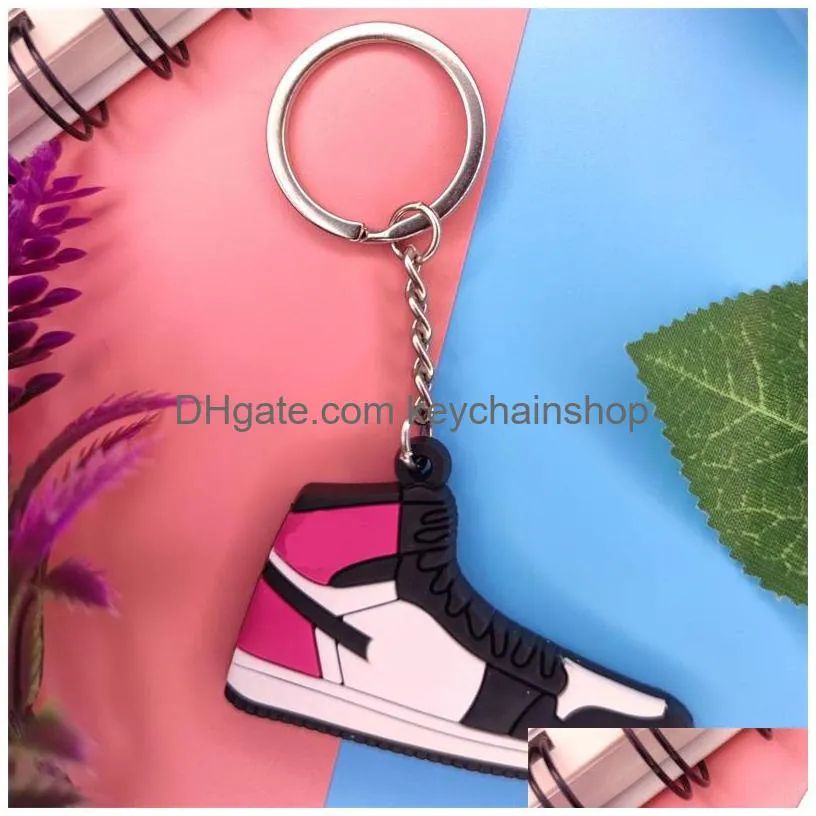 designer keychain mini sneaker key ring gift shoes keychains handbag chain basketball shoe key holder