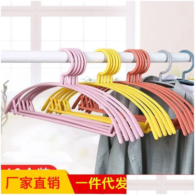 hangers racks antislip wide shoulders no trace nordic color bold adult clothes hanger support plastic