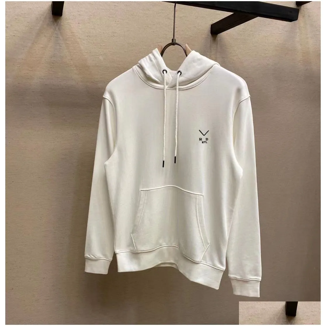 mens hoodie designer prad fashion hooded casual hoodie foundation 100 match female couple pure cotton top wardrobe musthave m3xl