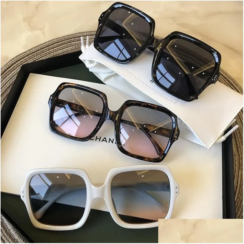 sunglasses vintage oversize square women big frame sun glasses black fashion gradient female oculos