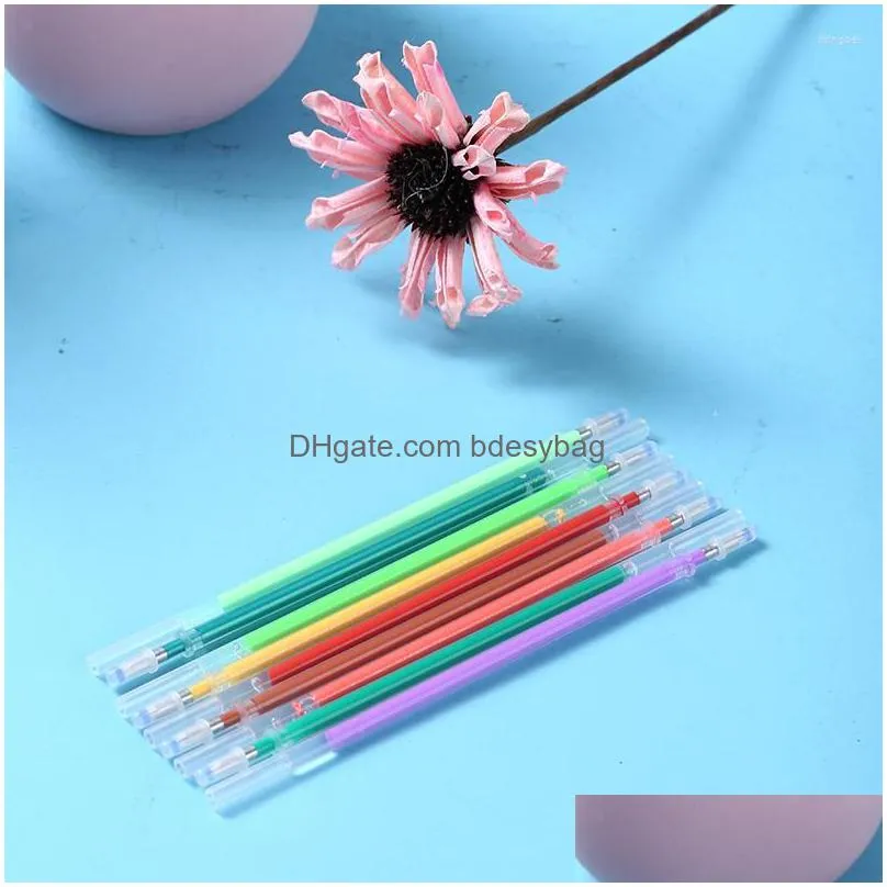100colors 0.61.0mm gel pen ink refills glitter neon painting pens diy drawing stationery supplies