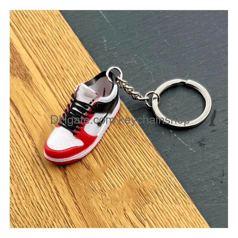 brand skateboard shoes key chain gift basketball sneaker model keychain 3d backpack pendant jewelry