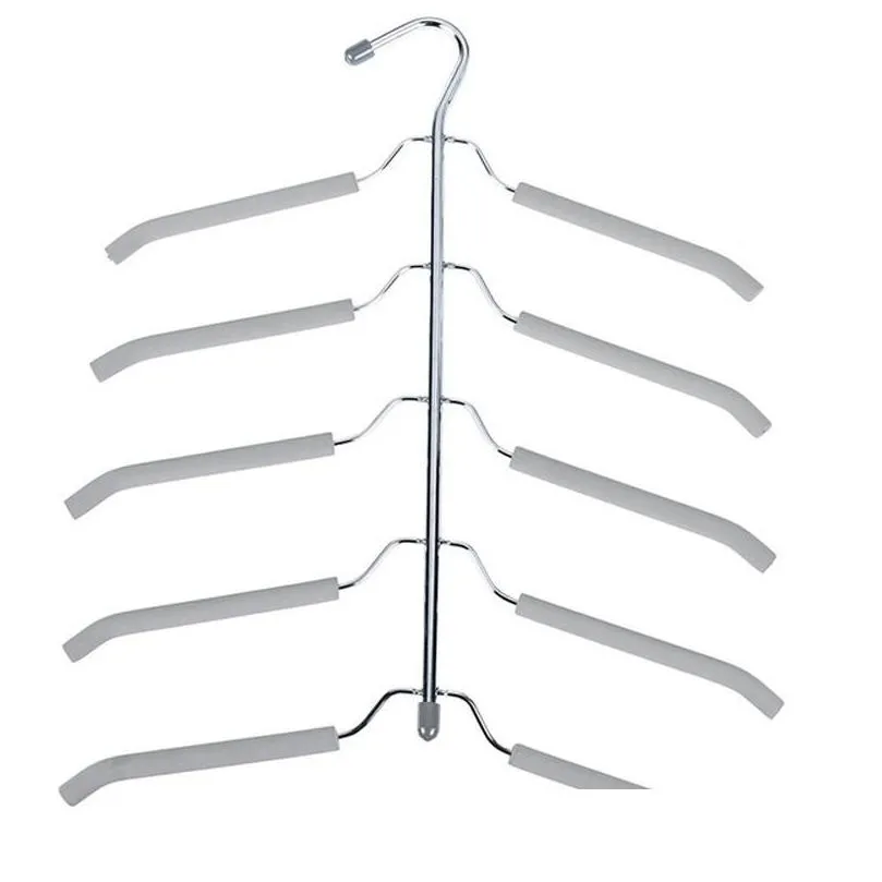 hangers racks stainless steel clothing storage multilayer fish bone shape metal clothes hanger hook holder wardrobe laundry drying