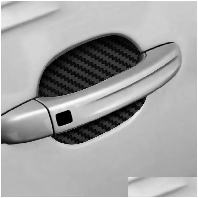 4pcs car door sticker scratches resistant cover auto handle protection film exterior accessory