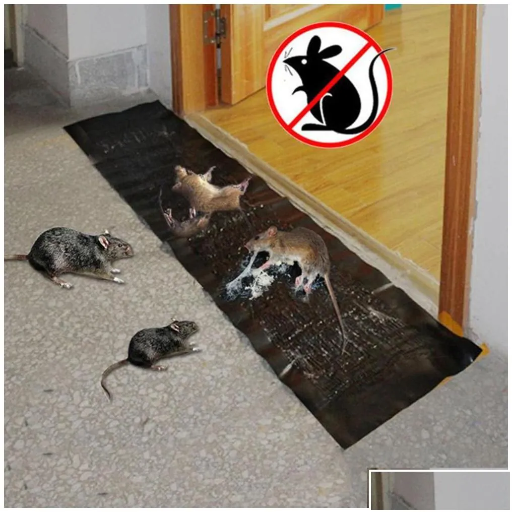 Other Housekeeping Organization 120X28Cm Mouse Sticky Rat Glue Trap Board Mice Catcher Nontoxic Pest Control Reject Killer Invisib