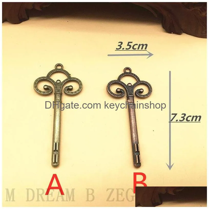 retro key place card holder antique bronze copper key table number stands table card holder wedding decoration