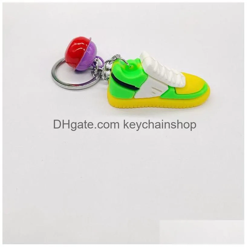 designer basketball shoes keychain birthday party gift 3d sneaker keychain bag car key pendant 5 colors