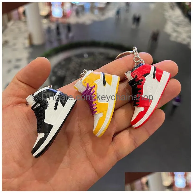 desinger hightop shoe key chain fashion party sneakers keychains creative gift pendant antilost key ring