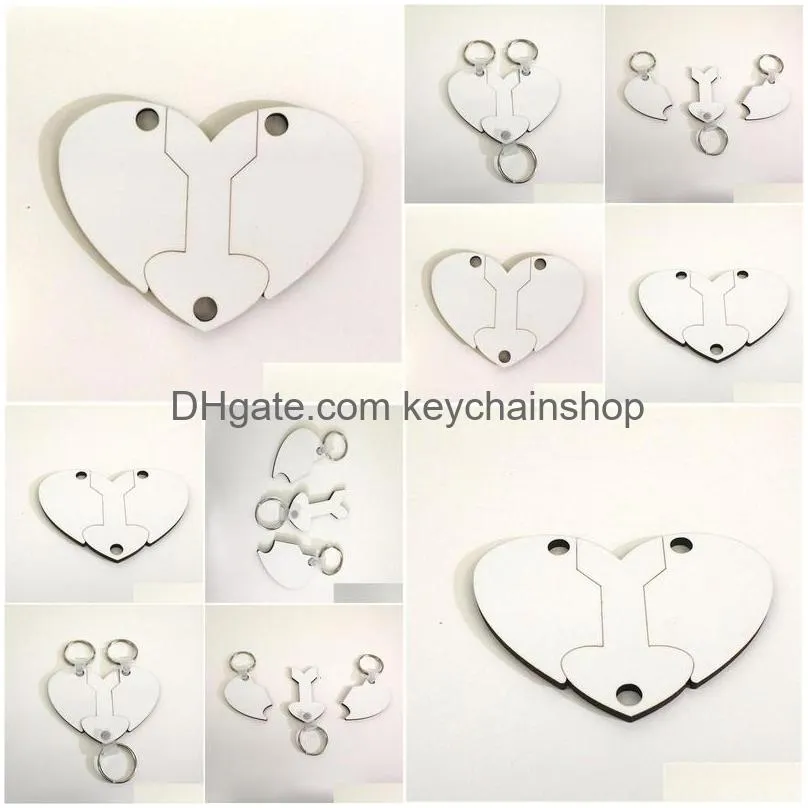 sublimation heart shaped key chain diy blanks keychain mdf board thermal transfer keychains