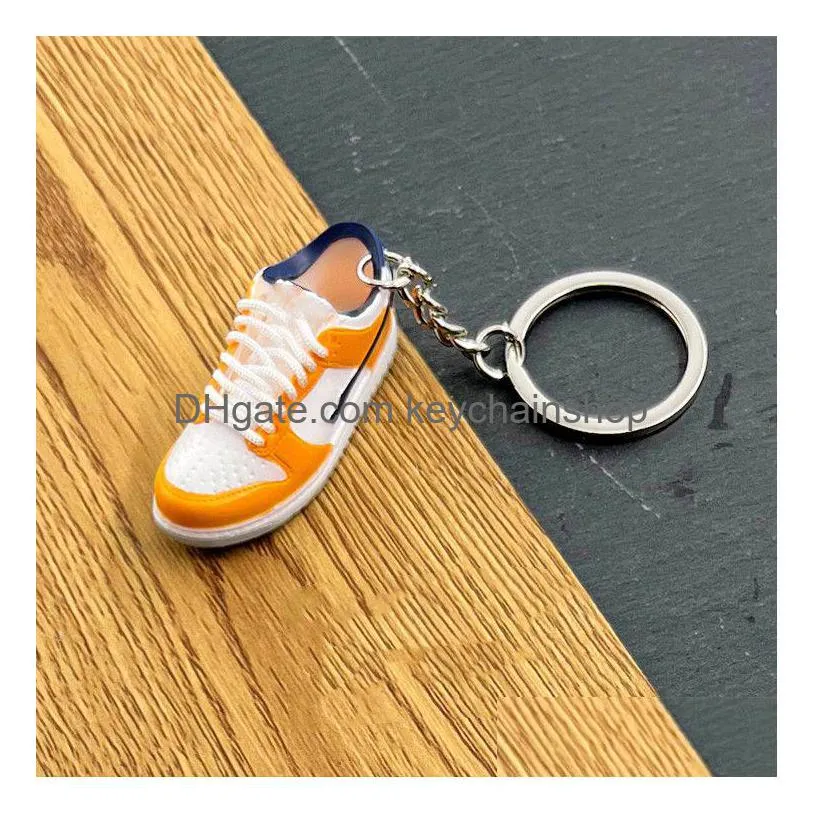 brand skateboard shoes key chain gift basketball sneaker model keychain 3d backpack pendant jewelry