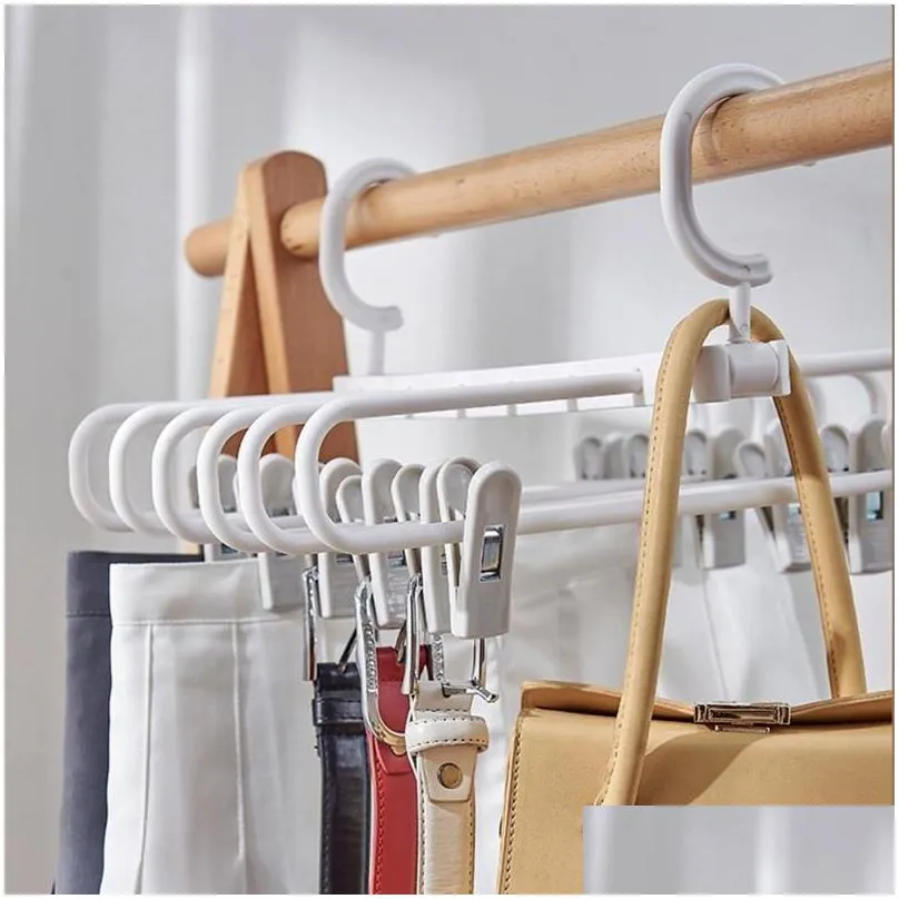 hangers racks k3na multilayer drying rack magic hanging clothes pant hanger multifunction trousers organizer with clips