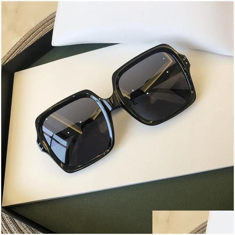 sunglasses vintage oversize square women big frame sun glasses black fashion gradient female oculos