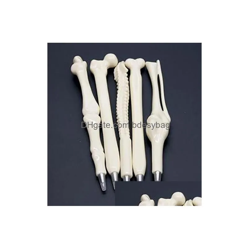 130pcs /lot creative ball point pen bone shape nurse doctor student teacher stationery gift pen wholesale stationery