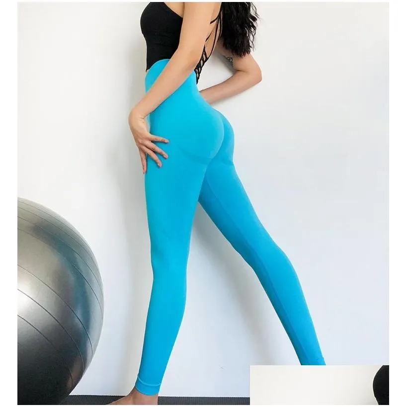 yoga designer fitness running womens yoga pants high waist sports gym wear leggings elastic female indoor slim outfits cotton runner