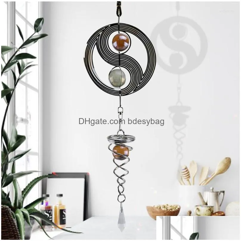 garden decorations rotating wind chime hanging spinner sculpture decor crafts home balcony dream catcher chimesgarden