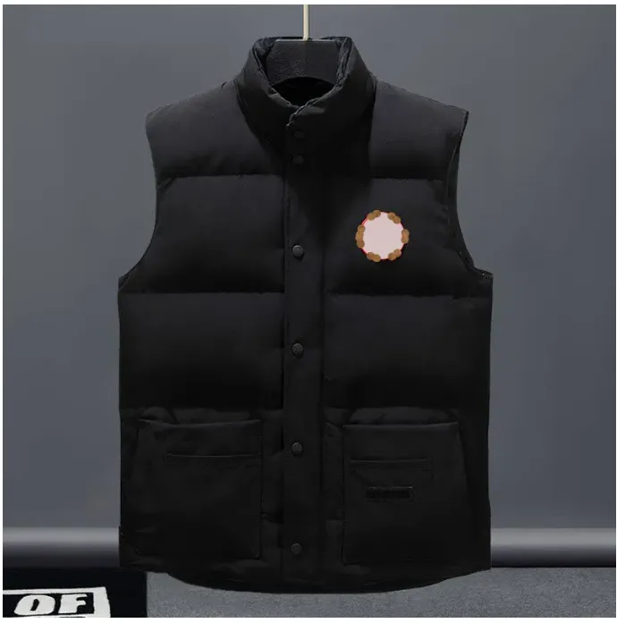 Designer Down Vest pocket jackets Parkas long sleeve zipper Badges men downs casual coat Canadian goose tops Outwear Multiple Colour