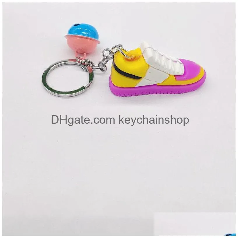 designer basketball shoes keychain birthday party gift 3d sneaker keychain bag car key pendant 5 colors