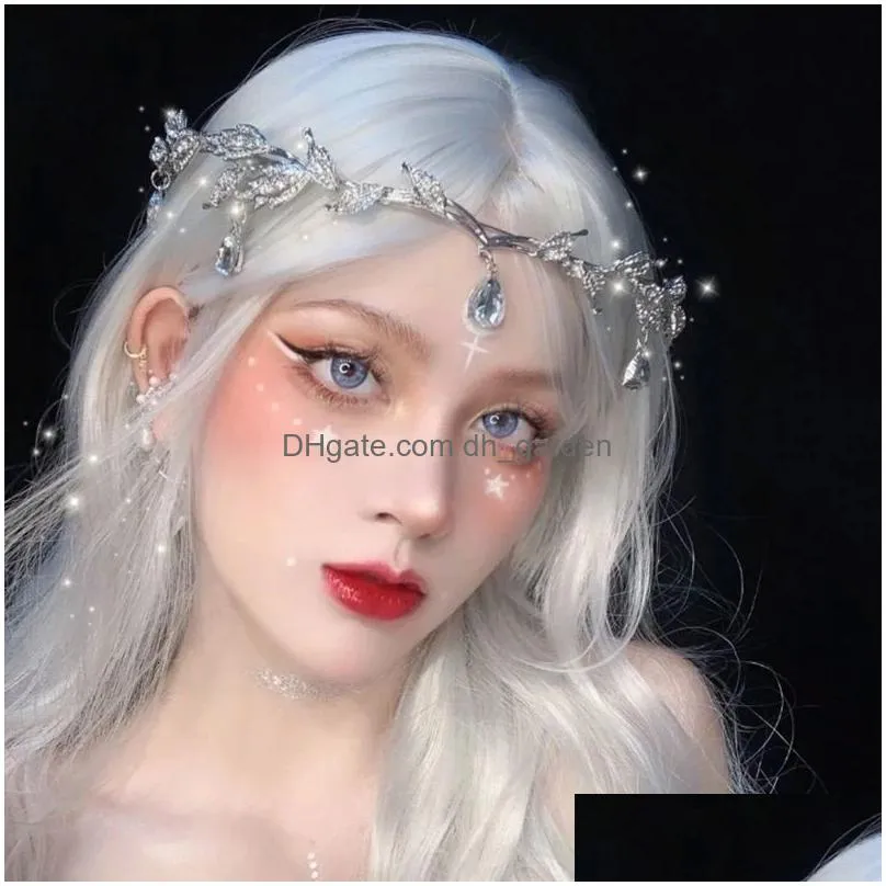 wedding hair jewelry fashionable elf crown the eyebrows the heart the ethnic style the forehead the oriental gentle and elegant hair band