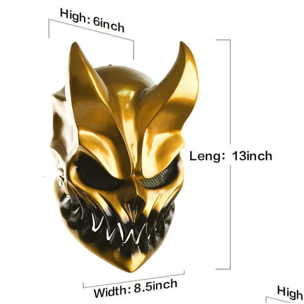 halloween slaughter to prevail mask deathmetal kid of darkness demolisher shikolai demon masks brutal deathcore cosplay prop