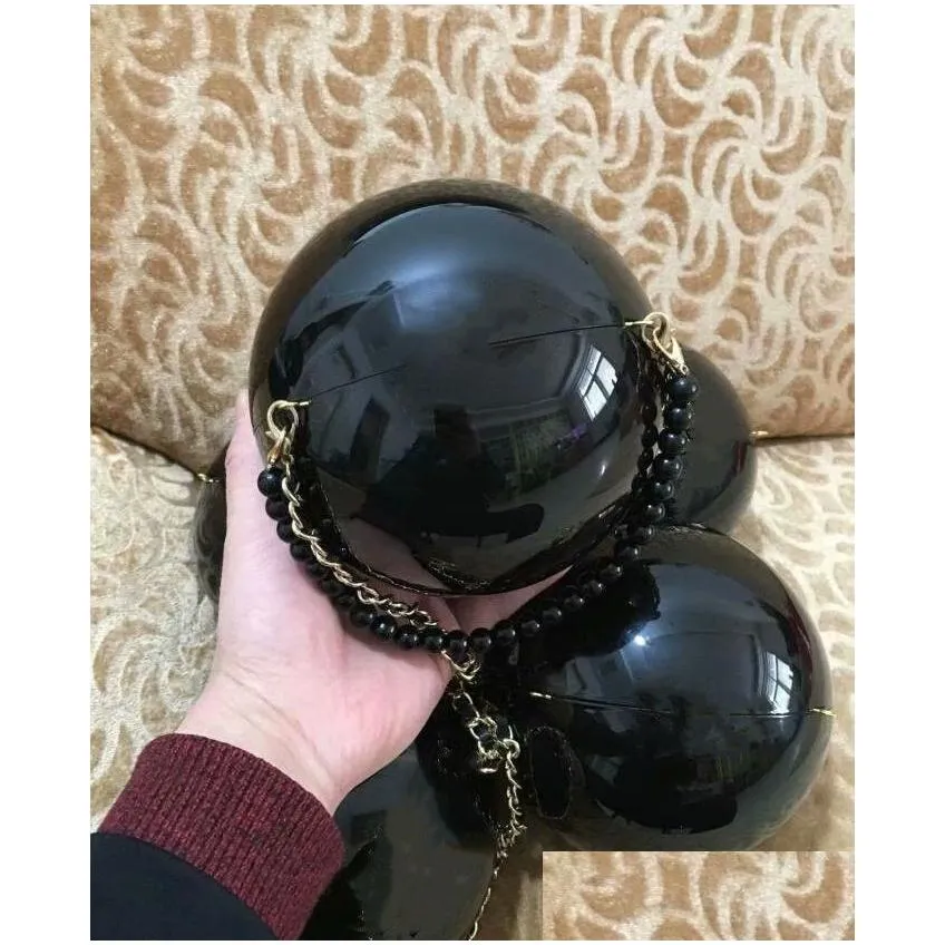 women clutch wallet black white pearl ball handbags mini purse paris designer fashion gifts bag