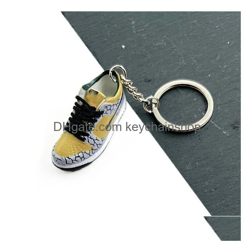 brand skateboard shoes key chain gift basketball sneaker model keychain 3d backpack pendant jewelry