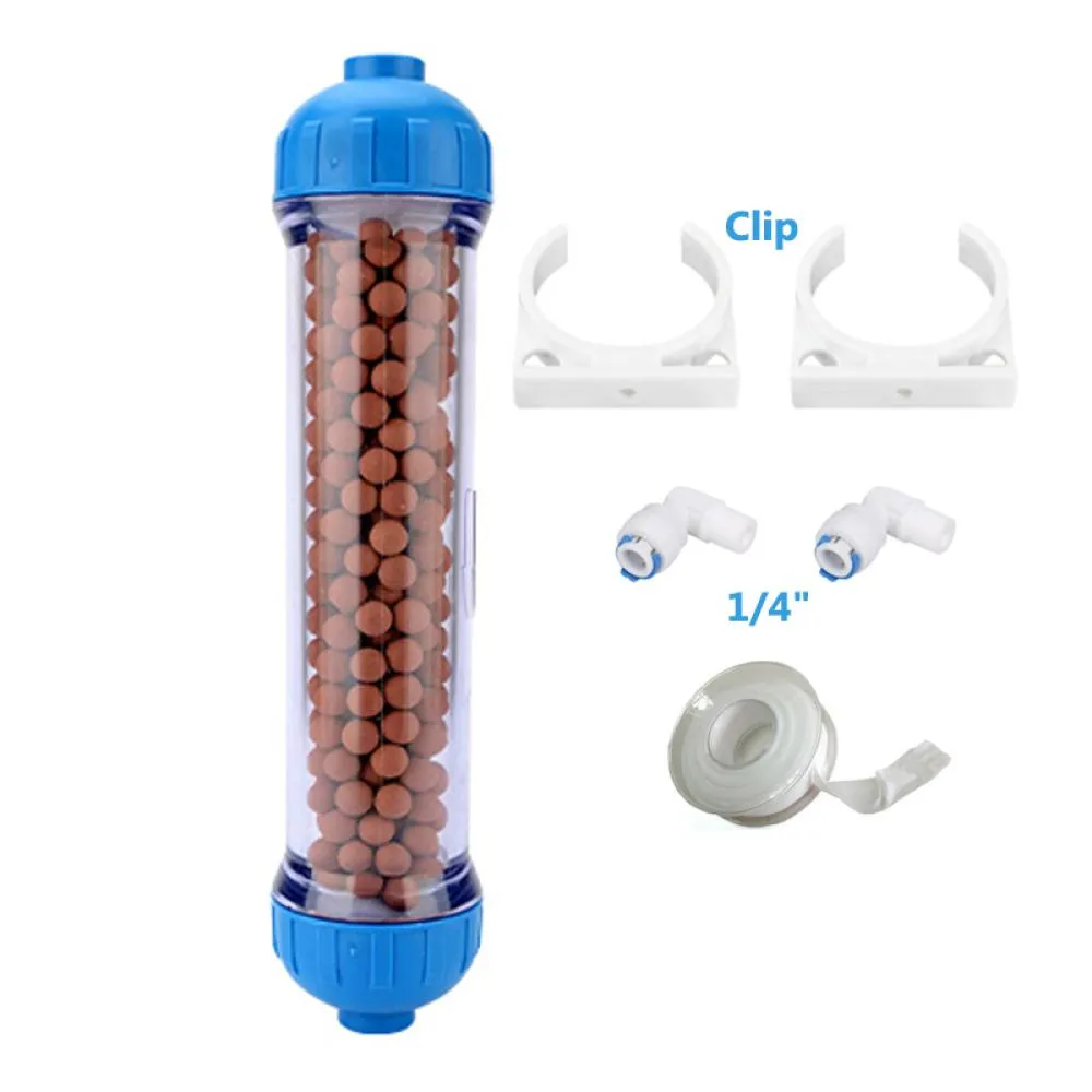 1PCS T33 Housing DIY Fill Shell Water Filter Cartridge Maifan StoneCoconut shell activated carbonResinKDF Purifier Fittings (4)