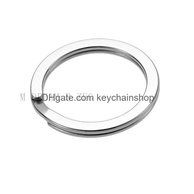 2 style silver key chains stainless alloy circle 304 stainless steel diy keyrings jewelry keychain key ring